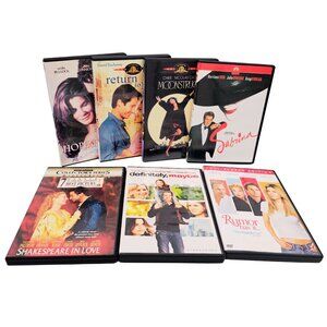 7 DVD Classic Feel-Good Romance Bundle | Hope Floats, Sabrina, Moonstruck & More